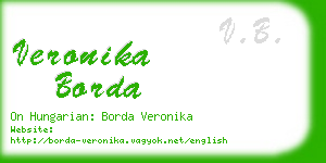 veronika borda business card